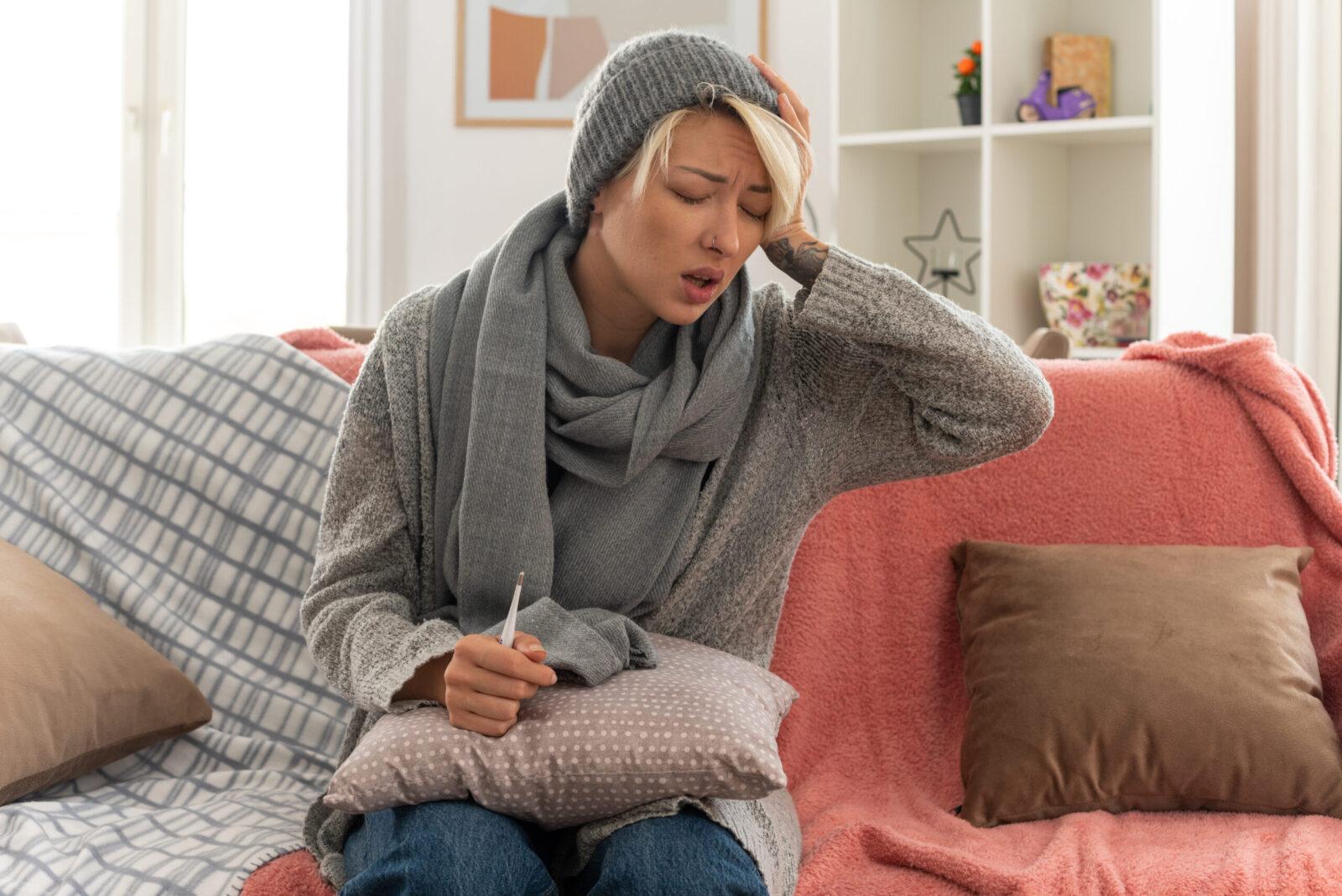 Woman experiencing emotional distress