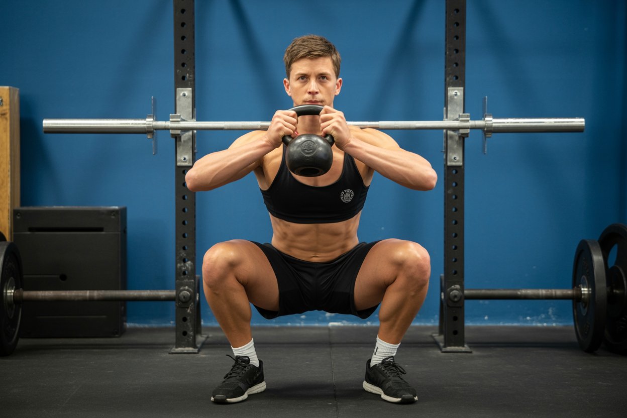 Goblet squat form cues