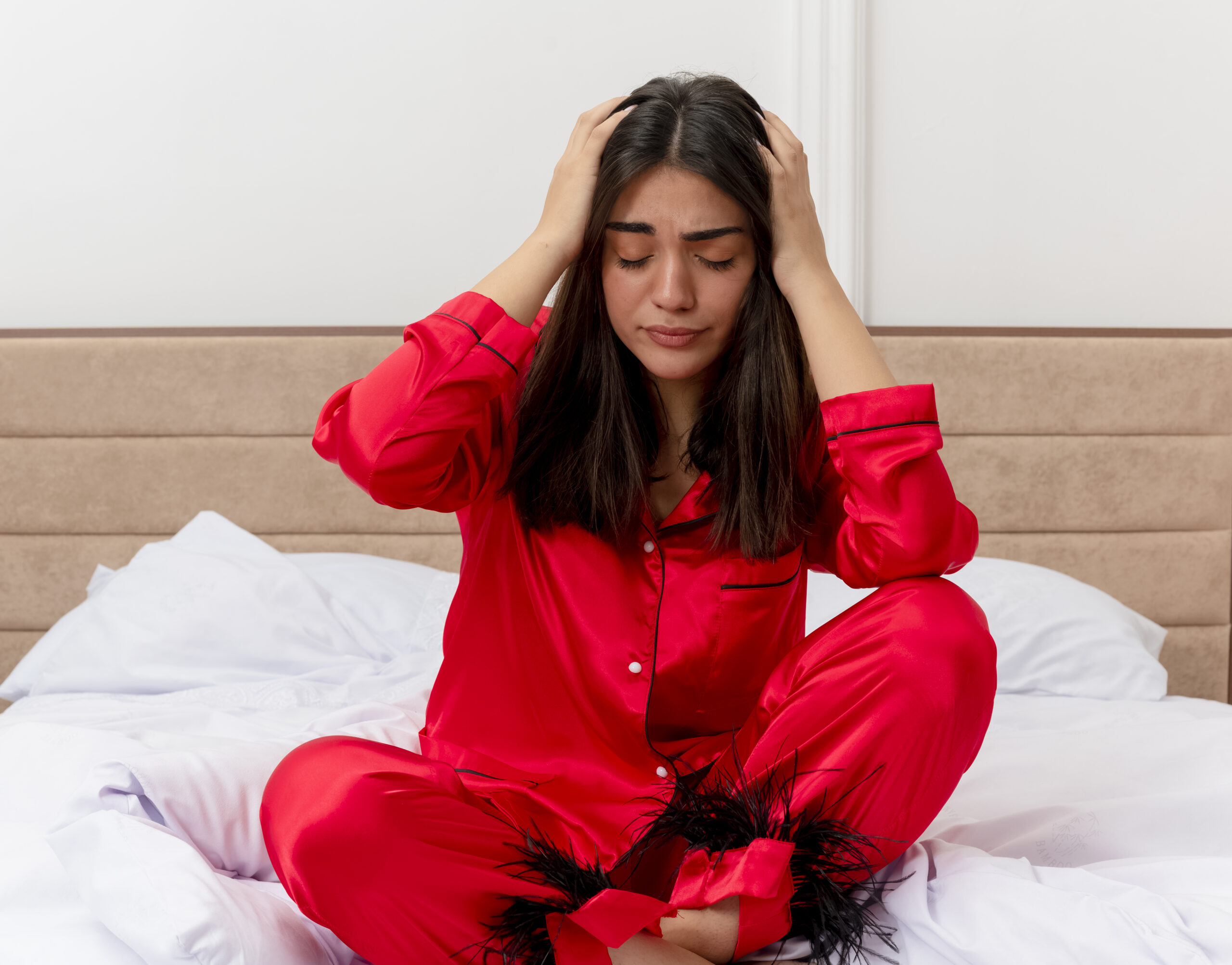 Woman finding peace and relaxation