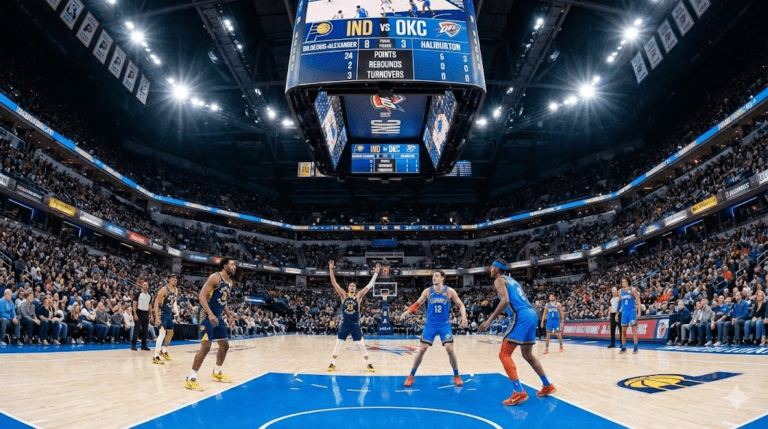 Indiana Pacers vs Oklahoma City Thunder Match Player Stats