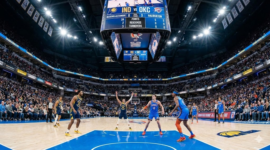 Indiana Pacers vs Oklahoma City Thunder Match Player Stats