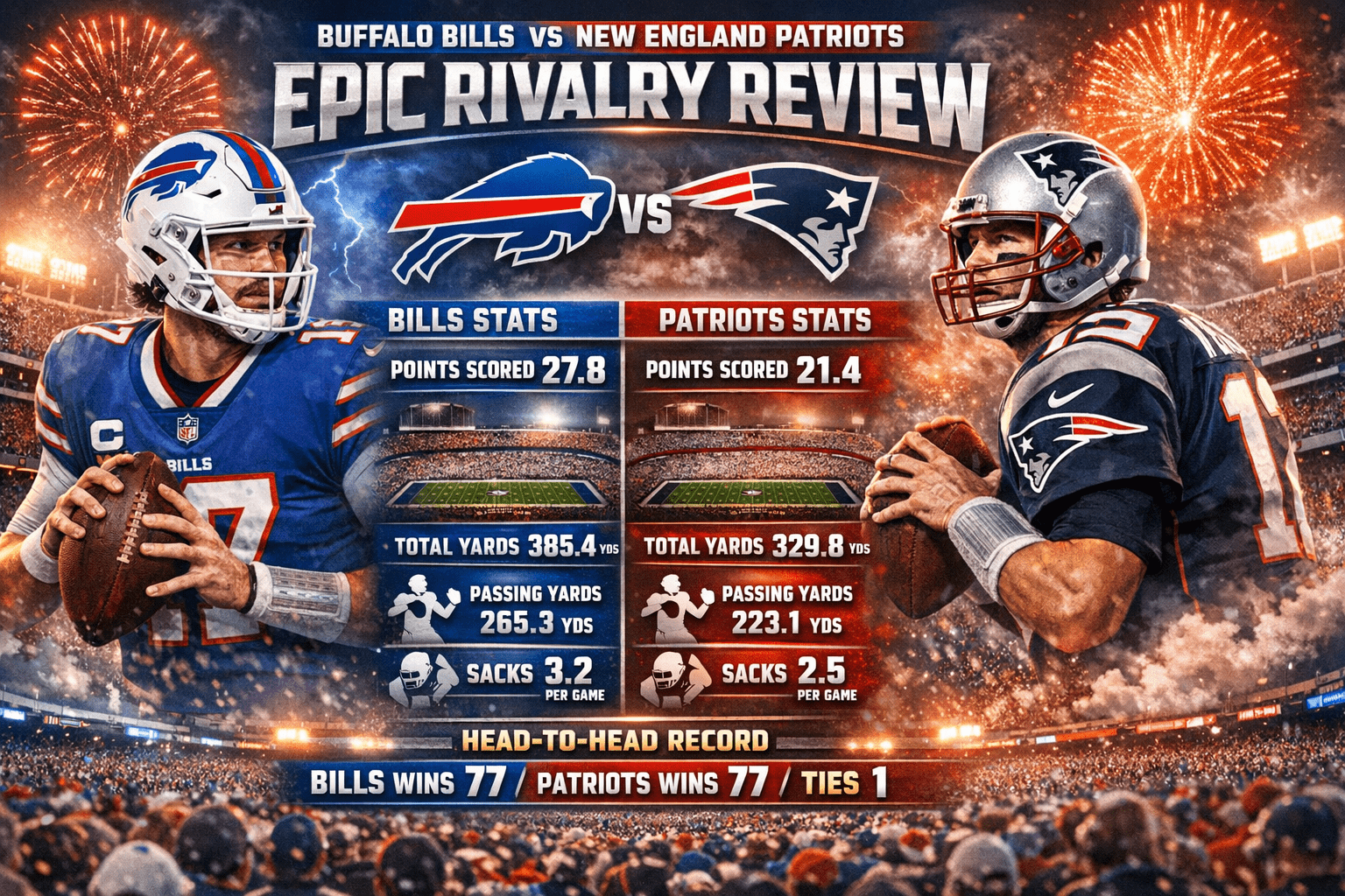 Buffalo Bills vs New England Patriots Match Player Stats