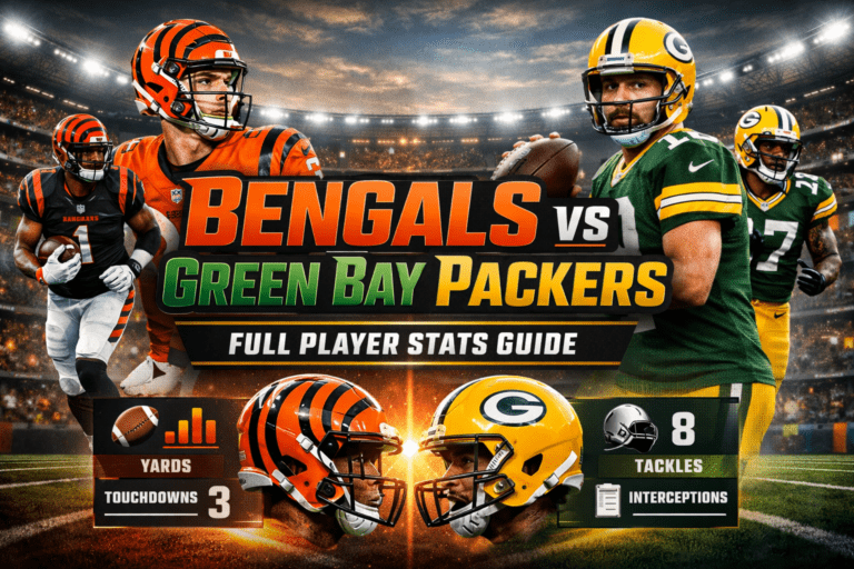 Bengals vs Green Bay Packers Match Player Stats