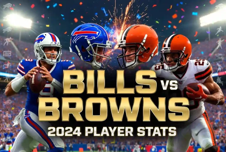 buffalo bills vs cleveland browns match player stats