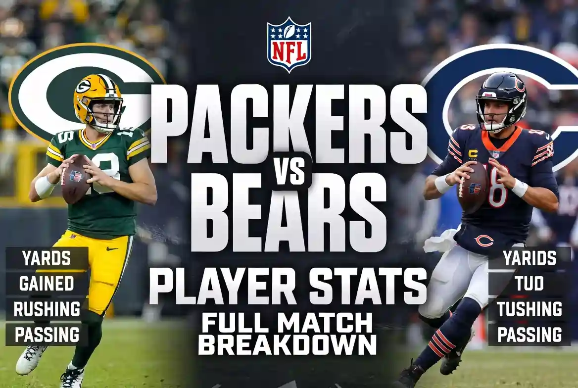 green bay packers vs chicago bears match player stats