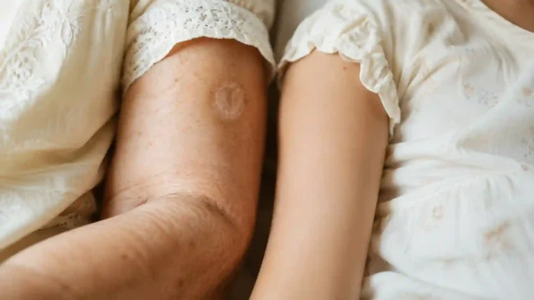 polio vaccine scar